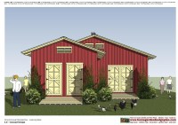 CS100 - Combo Chicken Coop + Garden Shed Plans Construction_010